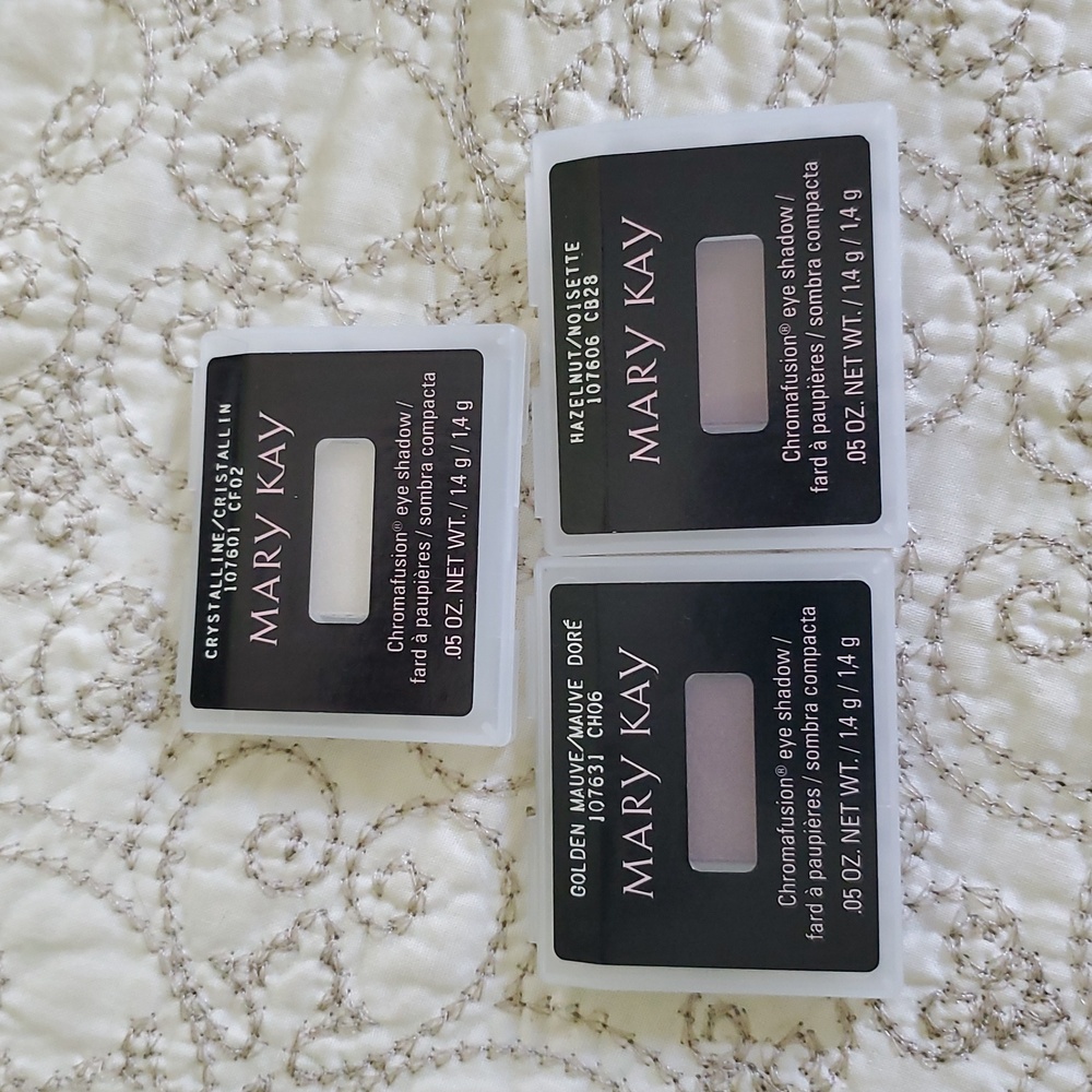 Mary Kay Chromafusion Eye Shadow Set - Crystalline, Golden Mauve, Hazelnut - Picture 6 of 6